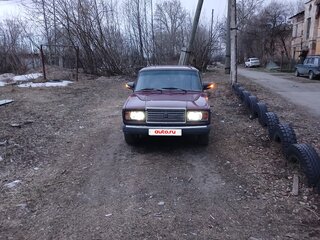 1999 Lada (ВАЗ) 2107, пурпурный, 150000 рублей, вид 3