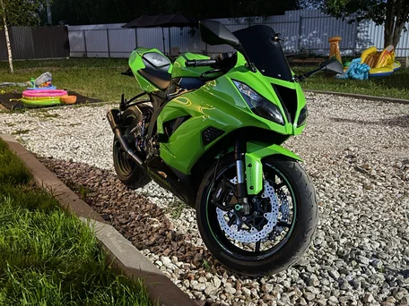 2018 Kawasaki ZX-6 Ninja, зелёный, 1000000 рублей, вид 5