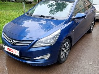 2015 Hyundai Solaris I Рестайлинг, синий, 950000 рублей, вид 1