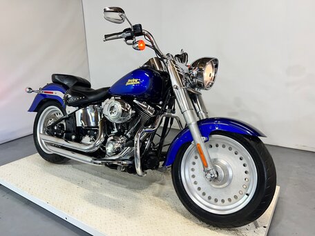 2007 Harley-Davidson Fat Boy, синий, 610000 рублей, вид 2