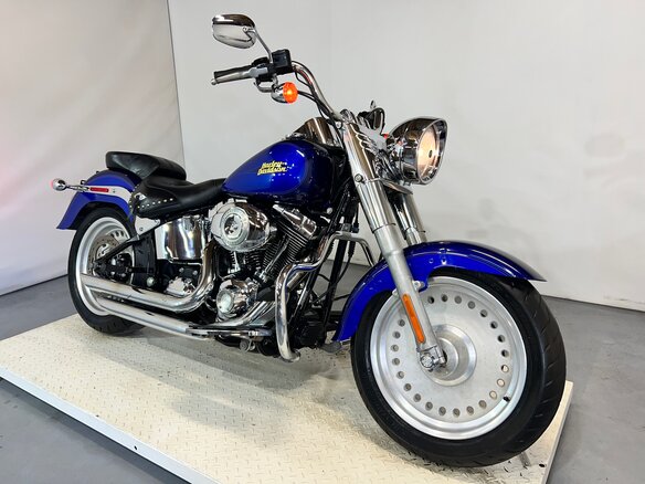2007 Harley-Davidson Fat Boy, синий, 610000 рублей - вид 1
