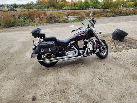 2005 Yamaha XV 1700 Road Star, пурпурный, 570000 рублей, вид 2