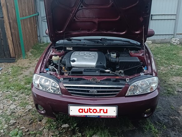 2007 Kia Spectra I Рестайлинг 2, красный, 180000 рублей - вид 3