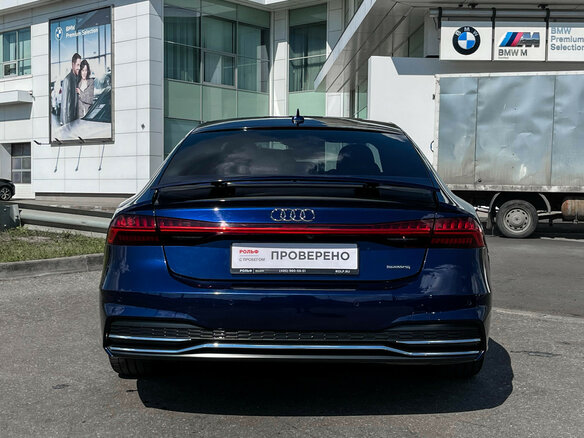 2019 Audi A7 50 TDI II (4K), синий - вид 5