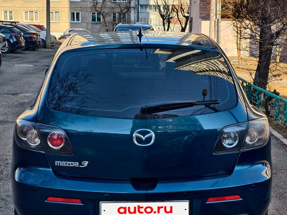 2007 Mazda 3 I (BK) Рестайлинг, синий, 670000 рублей - вид 4