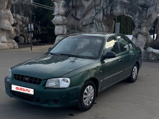 2003 Hyundai Accent ТагАЗ II, зелёный, 300000 рублей, вид 3