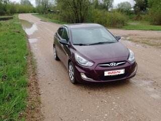2011 Hyundai Solaris I, фиолетовый, 560000 рублей, вид 1
