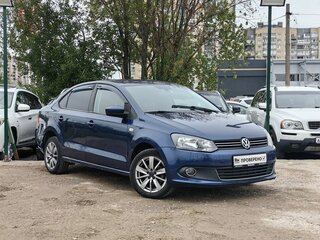 2012 Volkswagen Polo V, синий, 439000 рублей, вид 3