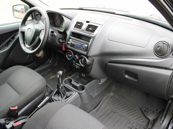 2014 Lada (ВАЗ) Kalina II, чёрный - вид 7
