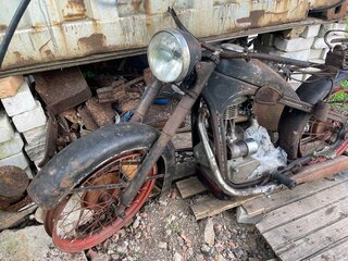 1951 BMW R 35, чёрный, 325000 рублей, вид 4