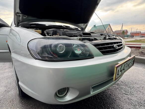 2008 Kia Spectra I Рестайлинг 2, серебристый