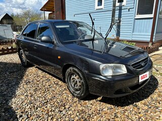 2008 Hyundai Accent ТагАЗ II, чёрный, 305000 рублей, вид 2