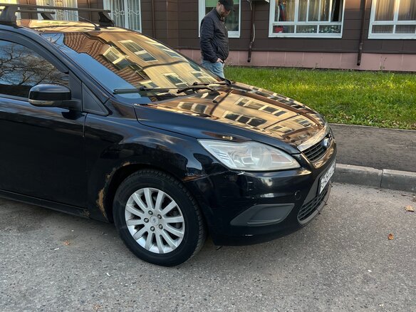 2008 Ford Focus II Рестайлинг, чёрный - вид 1