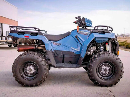 2026 Polaris Sportsman 450, голубой, 616600 рублей, вид 3