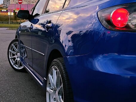2007 Mazda 3 I (BK) Рестайлинг, синий, 648000 рублей, вид 3