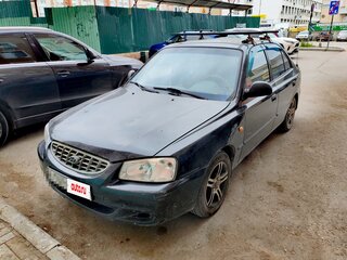 2006 Hyundai Accent ТагАЗ II, чёрный, 400000 рублей, вид 1