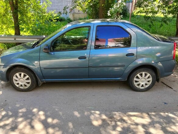 2010 Renault Logan I Рестайлинг, синий, 360000 рублей - вид 5