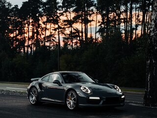 2017 Porsche 911 Turbo S VII (991) Рестайлинг, серый, 14250000 рублей, вид 3