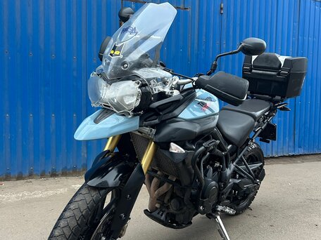 2013 Triumph Tiger 800, голубой, 610000 рублей, вид 4