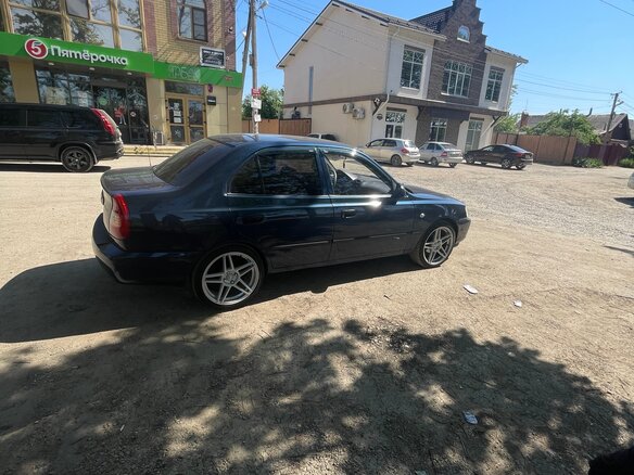 2008 Hyundai Accent ТагАЗ II, синий, 520000 рублей - вид 14
