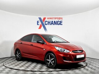 2014 Hyundai Solaris I, красный, 738000 рублей, вид 3