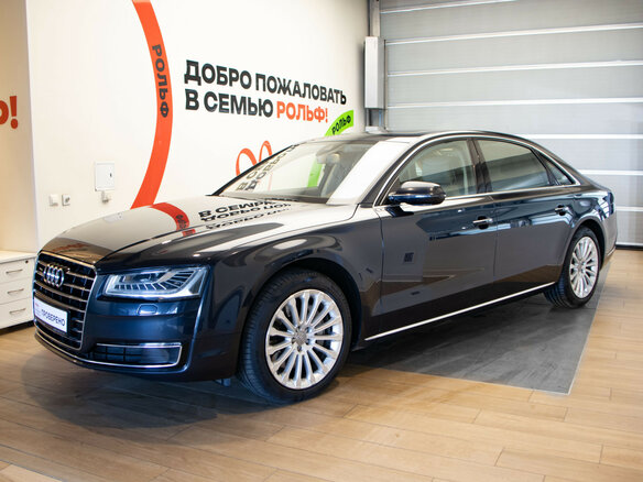 2016 Audi A8 III (D4) Рестайлинг, синий