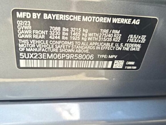 2023 BMW X7 40i I (G07) Рестайлинг, серый, 6500000 рублей - вид 22