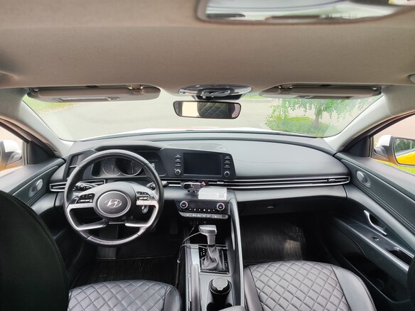 2021 Hyundai Elantra VII (CN7), белый, 1900000 рублей - вид 7