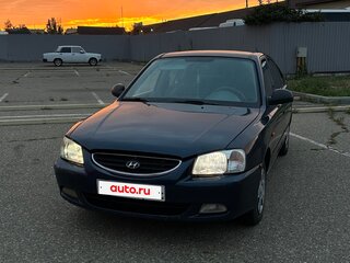 2008 Hyundai Accent ТагАЗ II, синий, 430000 рублей, вид 2