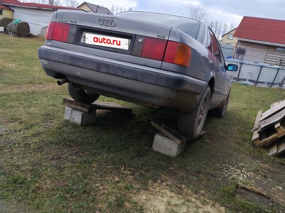 1991 Audi 100 IV (C4), серый, 380000 рублей - вид 2