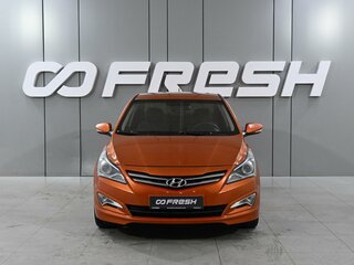 2015 Hyundai Solaris I Рестайлинг, оранжевый, 899000 рублей, вид 3