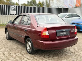 2011 Hyundai Accent ТагАЗ II, красный, 444100 рублей, вид 4