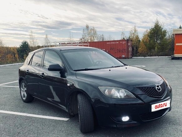 2005 Mazda 3 I (BK), чёрный, 600000 рублей - вид 2