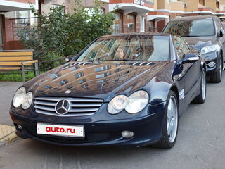 2002 Mercedes-Benz SL-Класс 500 5-speed V (R230), чёрный, 1750000 рублей, вид 3
