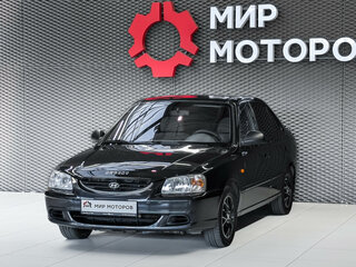 2007 Hyundai Accent ТагАЗ II, синий, 400000 рублей, вид 1
