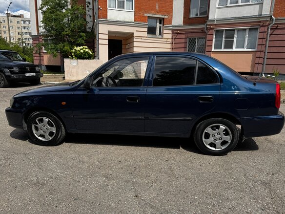 2008 Hyundai Accent ТагАЗ II, синий, 329000 рублей - вид 7