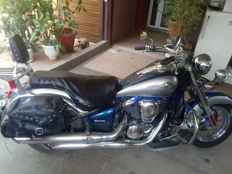 2008 Kawasaki VN900 Vulcan, синий, 400000 рублей, вид 2