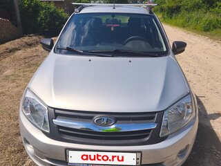 2016 Lada (ВАЗ) Granta I, серебристый, 450000 рублей, вид 2