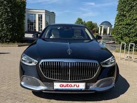 2023 Mercedes-Benz Maybach S-Класс 680 II (Z223), чёрный, вид 2