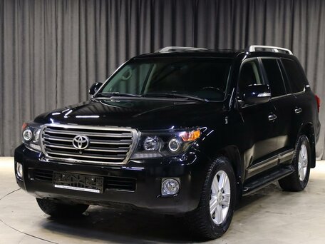 2014 Toyota Land Cruiser 200 Series Рестайлинг 1, чёрный, 3549000 рублей, вид 1