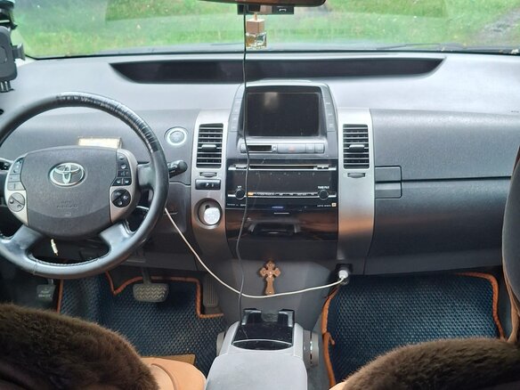 2008 Toyota Prius II Рестайлинг (XW20), чёрный, 575000 рублей - вид 6