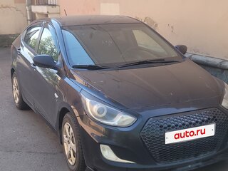 2011 Hyundai Solaris I, чёрный, 550000 рублей, вид 1
