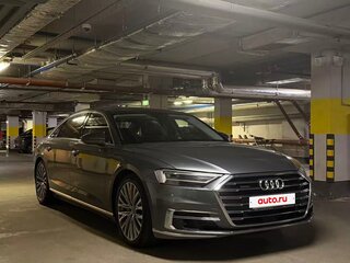 2019 Audi A8 Long 55 TFSI IV (D5), серый, 3900000 рублей, вид 2