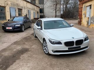 2009 BMW 7 серии Long 740Li V (F01/F02/F04), белый, 1950000 рублей, вид 2