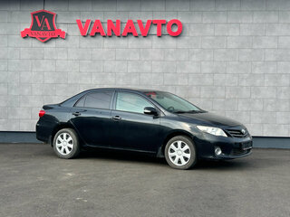 2010 Toyota Corolla X (E140, E150) Рестайлинг, чёрный, 1030000 рублей, вид 3