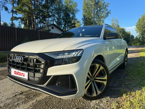 2019 Audi Q8 50 TDI I (4M), белый, 5950000 рублей - вид 10