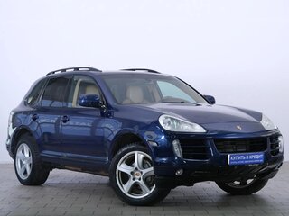 2008 Porsche Cayenne I Рестайлинг (957), синий, 1089000 рублей, вид 1