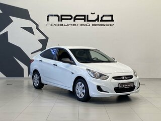 2012 Hyundai Solaris I, белый, 779900 рублей, вид 3