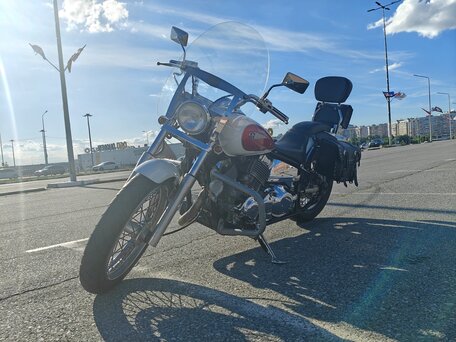 1998 Yamaha XVS400 Drag Star, белый, 360000 рублей, вид 3