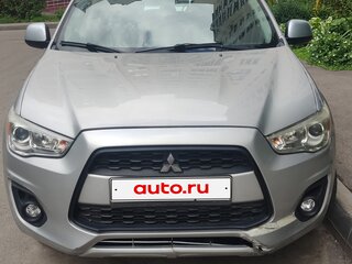 2014 Mitsubishi ASX I Рестайлинг, серебристый, 830000 рублей, вид 1